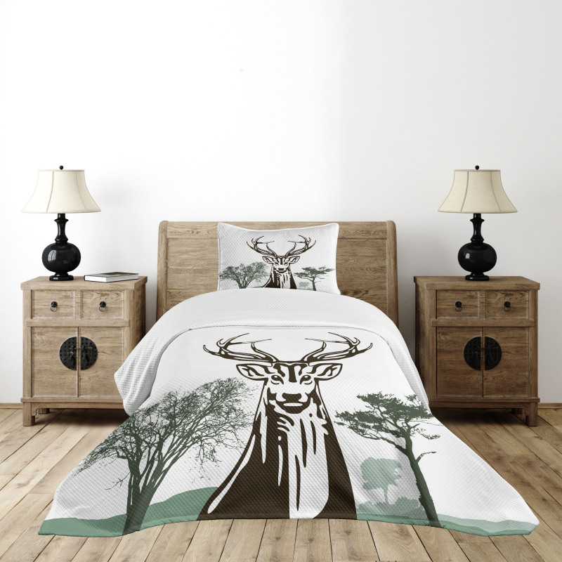 Village Mountain Fall Bedspread Set