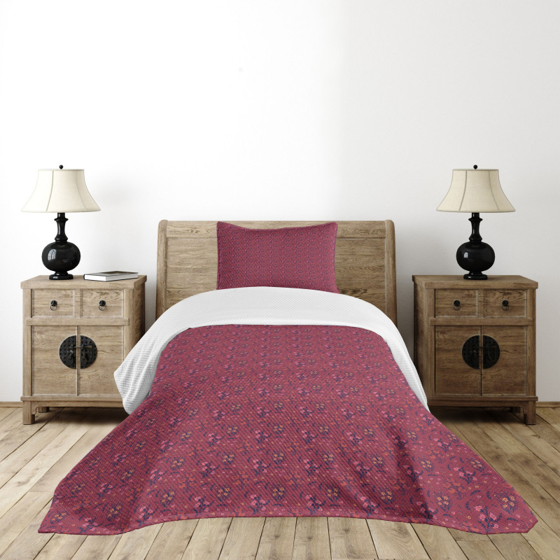 Flowers Branches Spring Bedspread Set