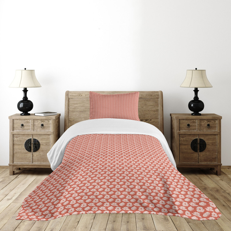 Retro Design Poppy Flowers Bedspread Set