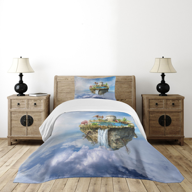 Dragon Castle Tower Bedspread Set