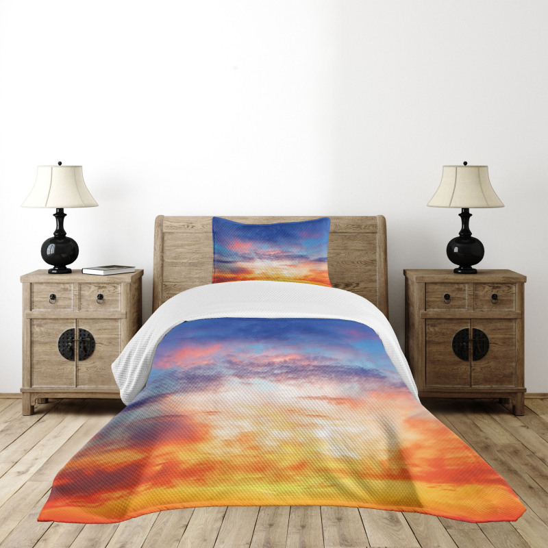 Sunset Cloudscape Sky Bedspread Set