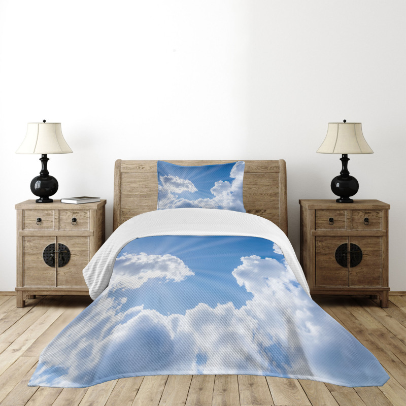 Clouds Scenery Bedspread Set