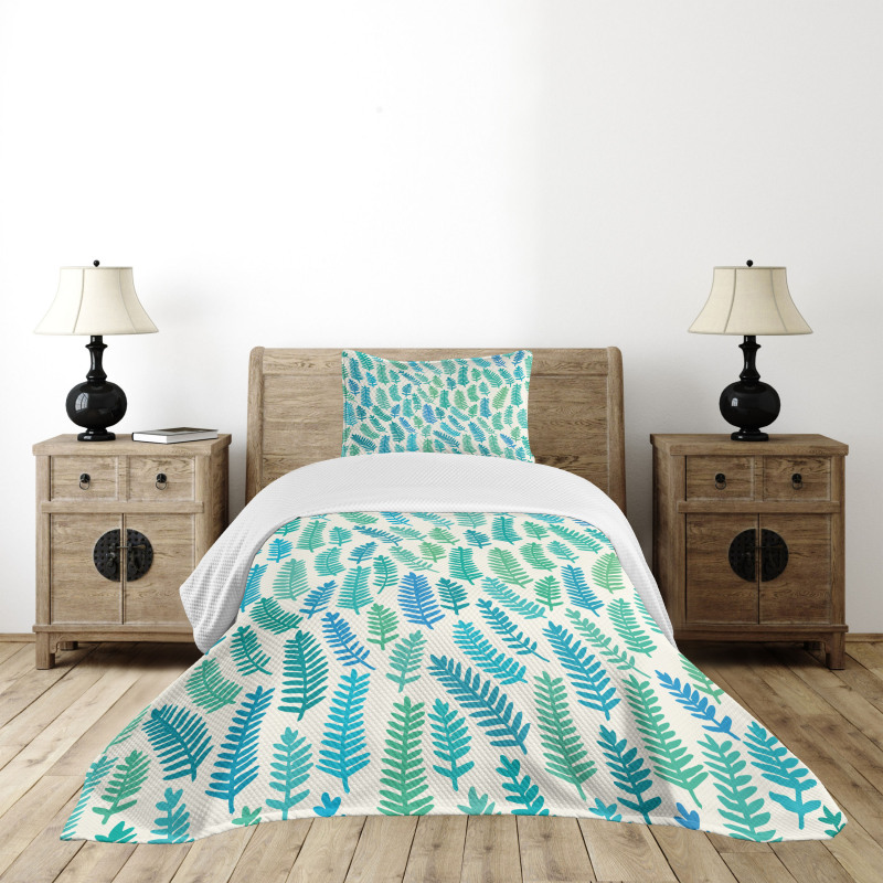 Branch Trees Summer Forest Bedspread Set