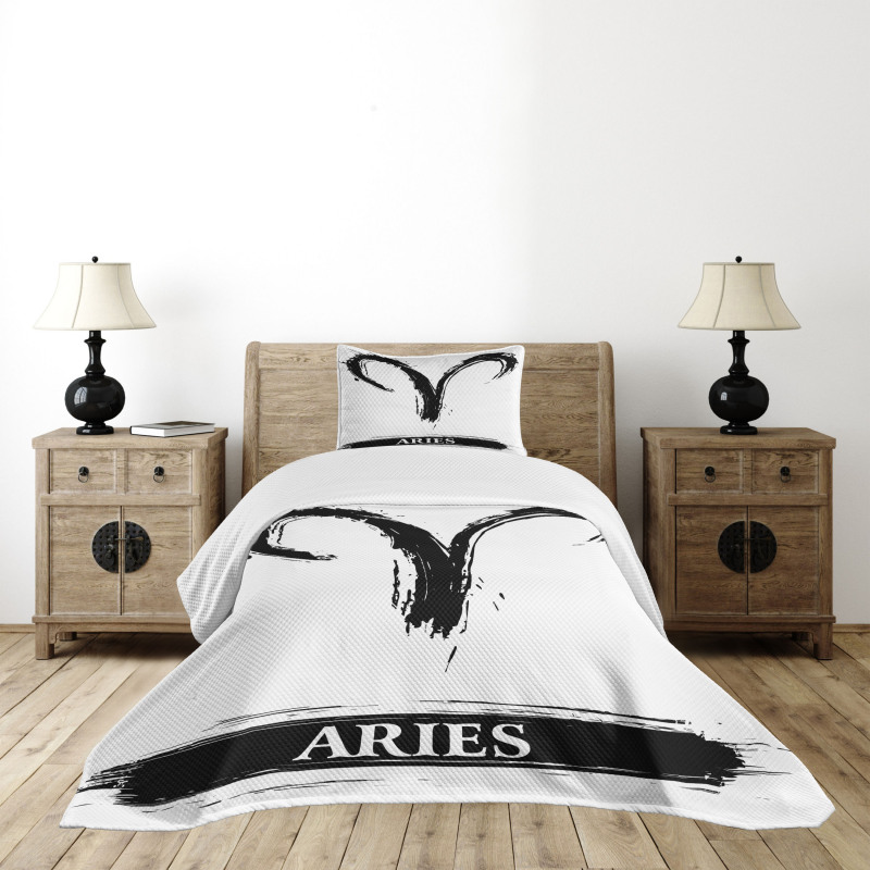 Aries Astrology Sign Bedspread Set
