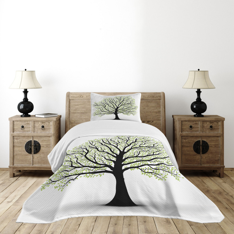 Lush Leaves Bedspread Set