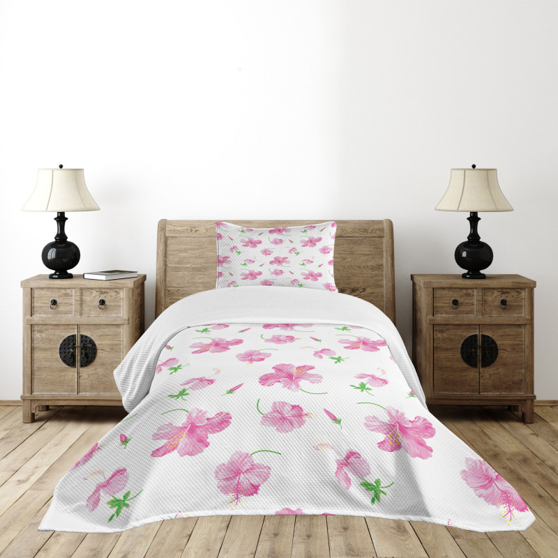 Floral Patterns Country Bedspread Set