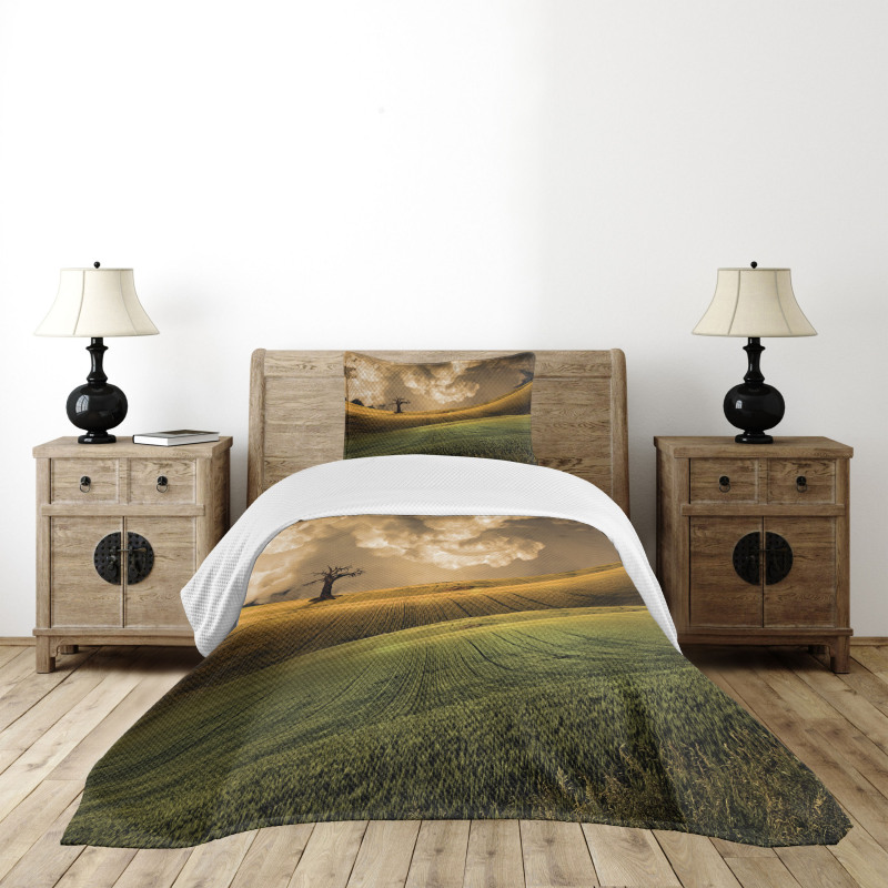 Landscape Sky Tree Bedspread Set