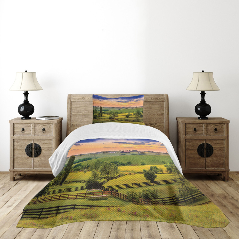 Surreal Countryside Bedspread Set