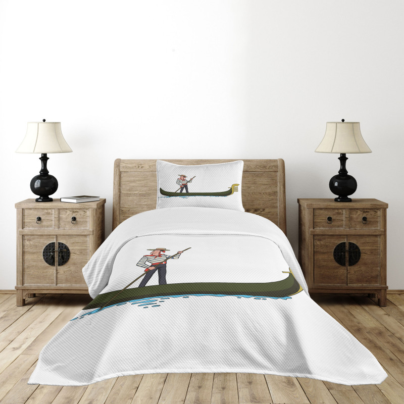 Gondola in Venice Love Bedspread Set