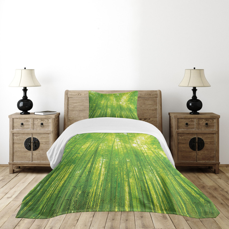 Exotic Wildlife Plants Bedspread Set