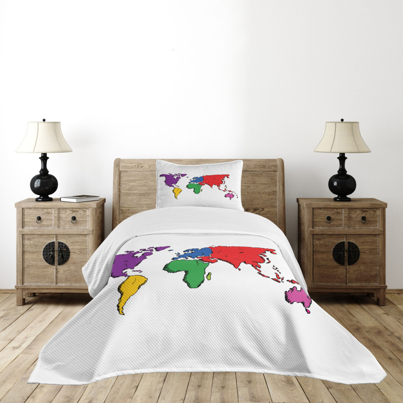 Educational Modern Bedspread Set