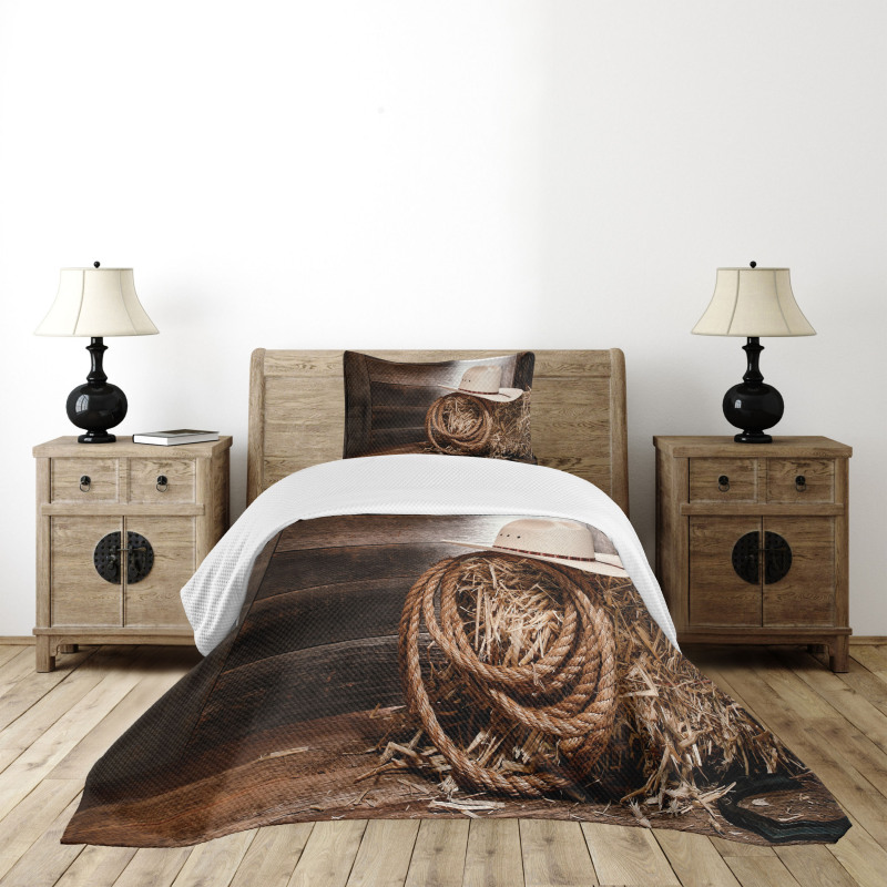 Wooden Folk Robe Hat Bedspread Set