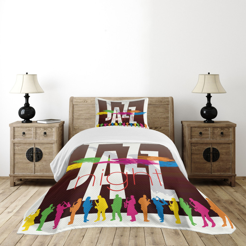 Jazz Performers Retro Bedspread Set