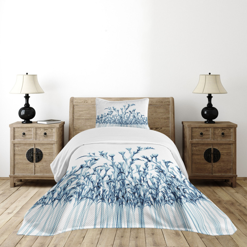 X-Ray Floral Nature Bedspread Set