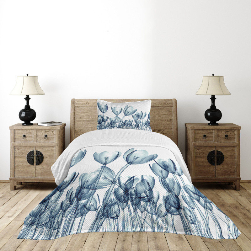 Flower X-Ray Picture Bedspread Set