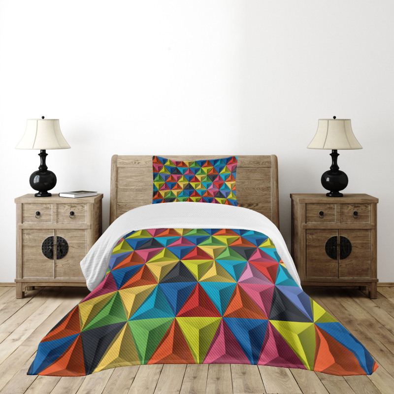 Pyramid Forms Modern Bedspread Set