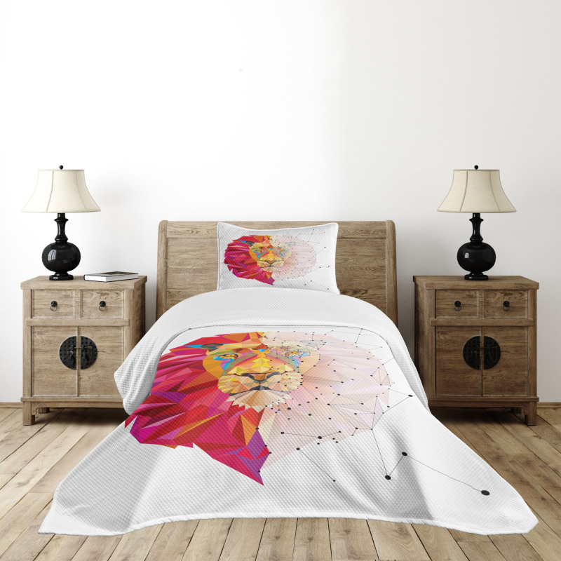 Lion Head Bedspread Set