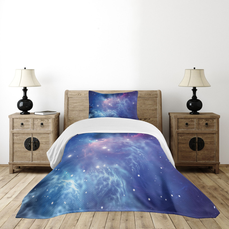 Star Clusters in Space Bedspread Set