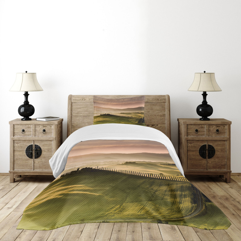 Trees Meadows Countryside Bedspread Set