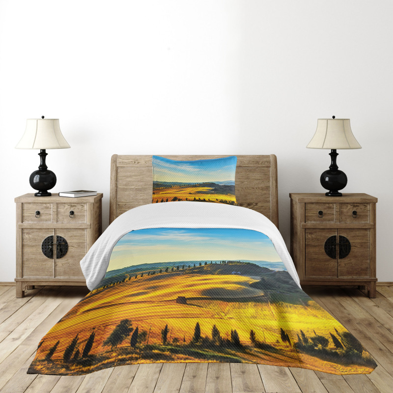 Italy Farmland Rural Bedspread Set