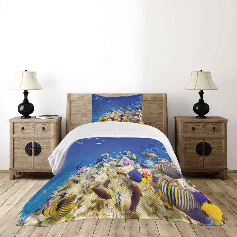 Caribbean Seascape Bedspread Set