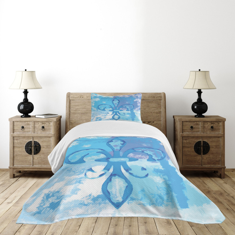 France Fleur de Lis Bedspread Set