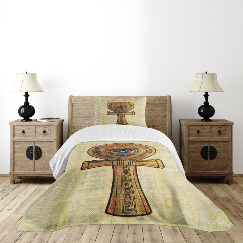 Antique Culture Sign Bedspread Set