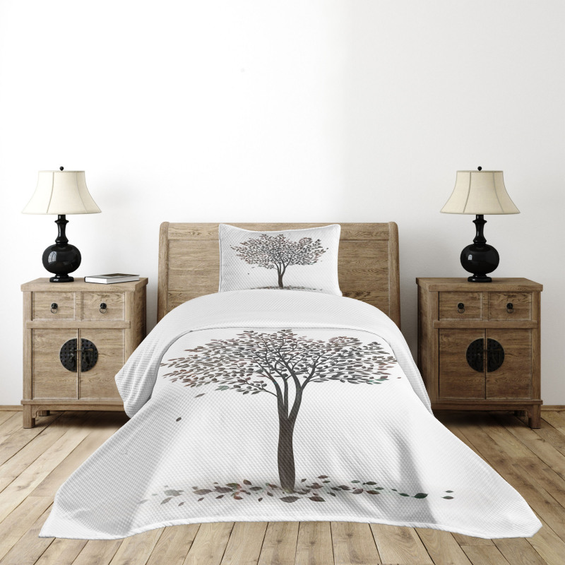 Fall Leaves Solititude Bedspread Set