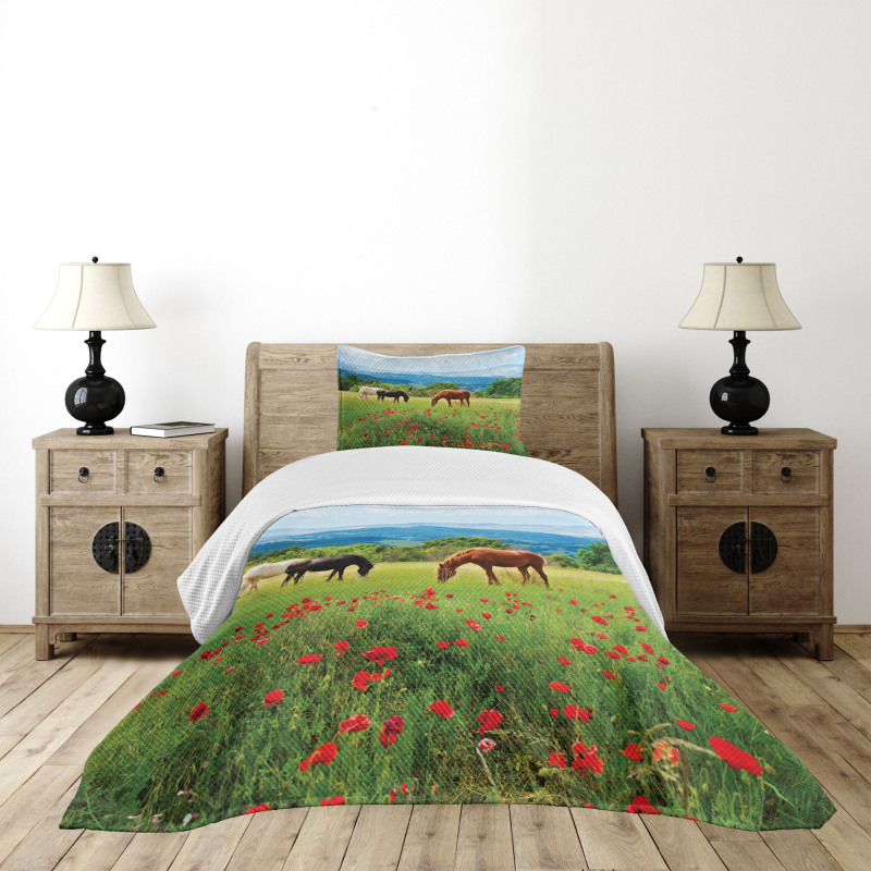 Landscape Rural Scene Bedspread Set