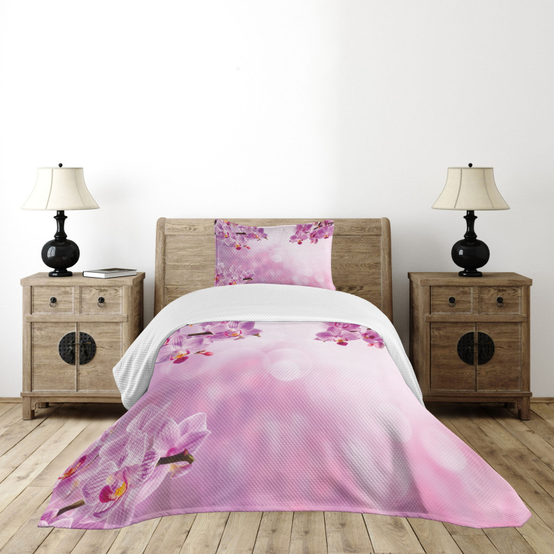 Orchid Spring Petals Spa Bedspread Set