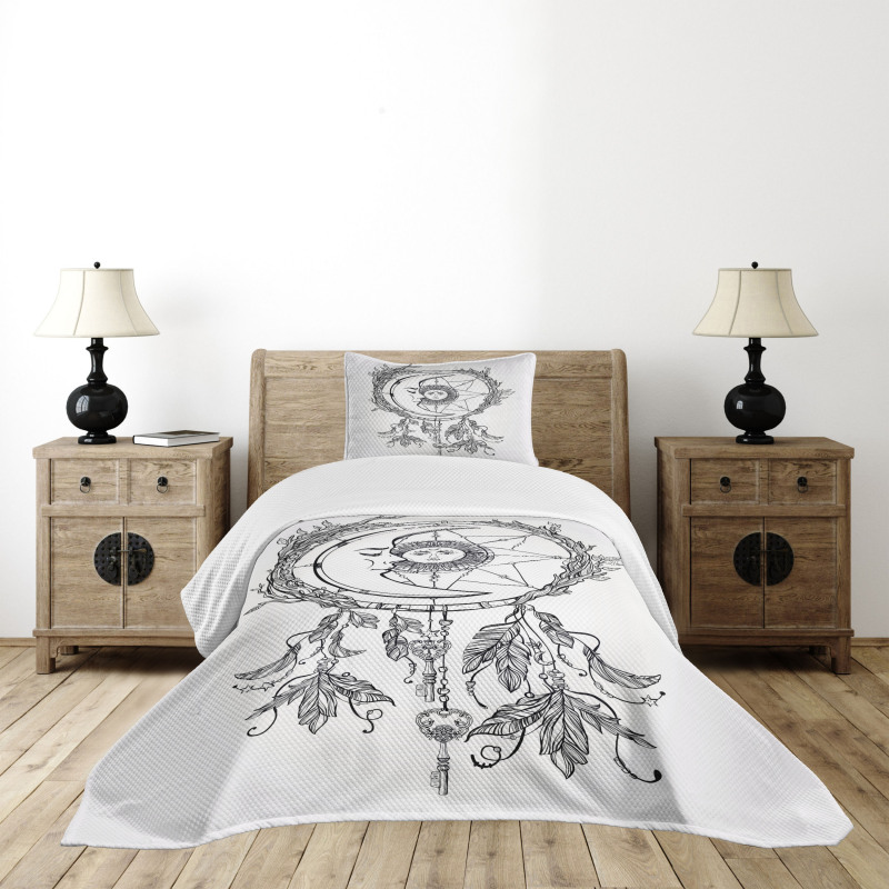 Dreamcatcher Moon Bedspread Set