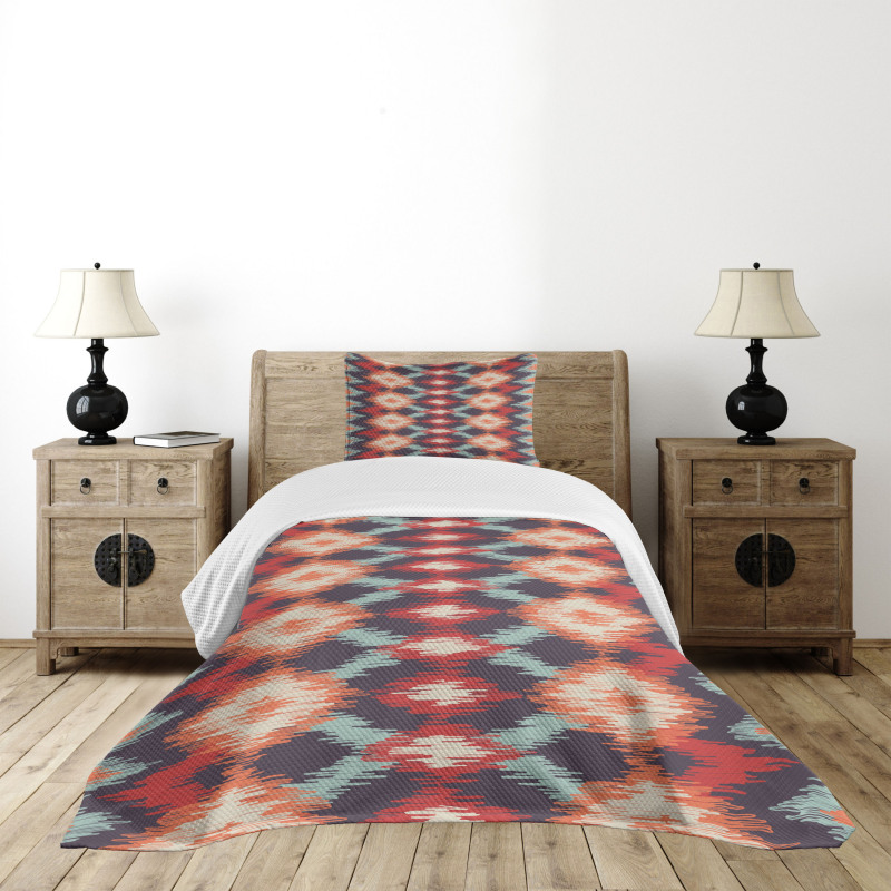 Oriental Weaving Style Bedspread Set
