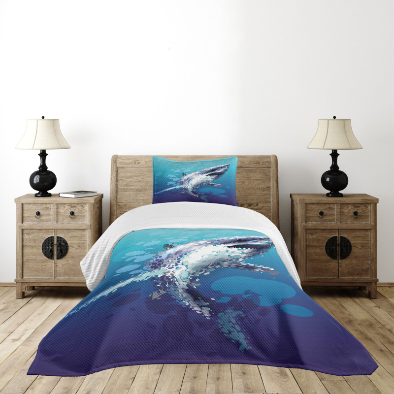 Shark Oceanlife Animal Bedspread Set