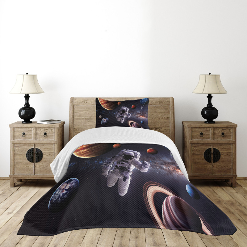 Planets Galaxies Bedspread Set