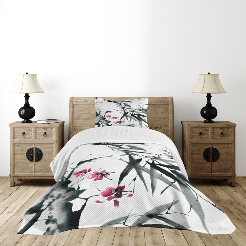 Natural Spring Buds Bedspread Set