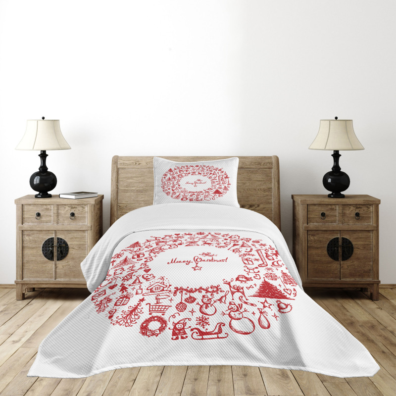 Vintage Style Ribbon Bedspread Set