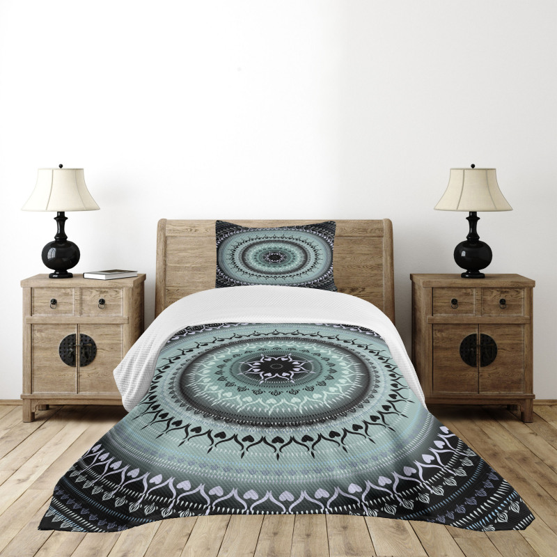 Vintage Mandala Circles Bedspread Set