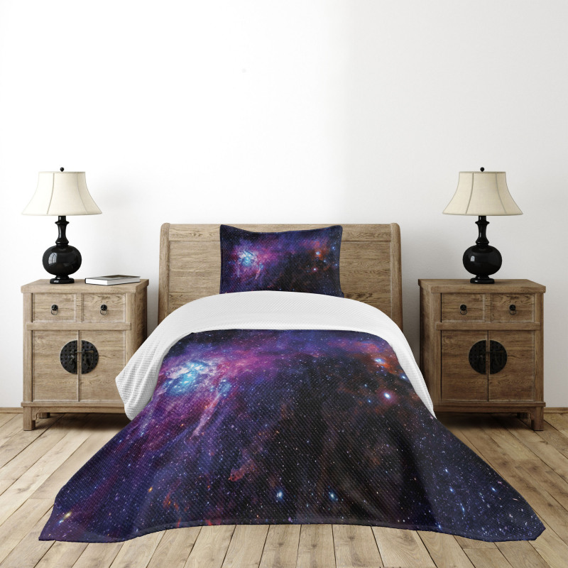 Mother Baby Nebula View Bedspread Set