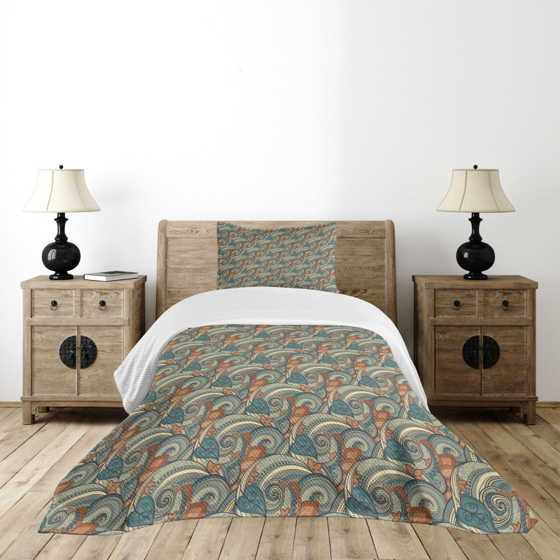 Contrast Vivid Tones Bedspread Set