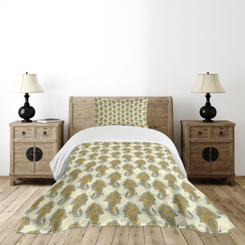 Boho Culture Leaf Bedspread Set