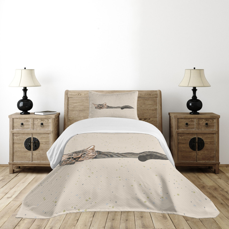 Lazt Sleepy Cat Bedspread Set