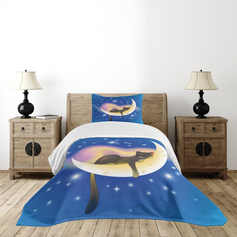 Baby Kids Cat Bedspread Set