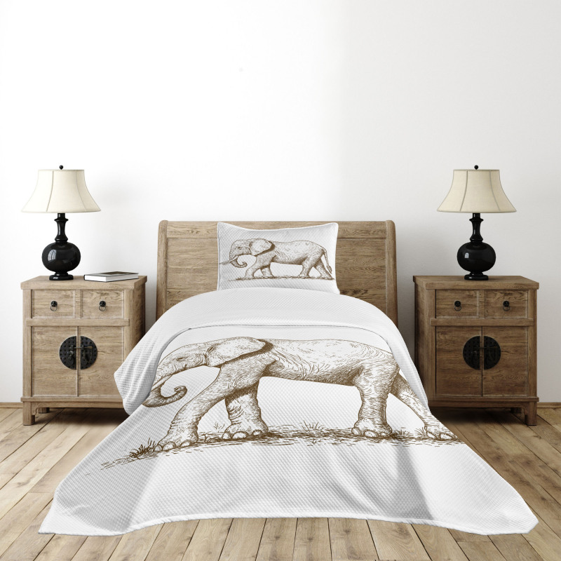 Safari Wild Animals Art Bedspread Set