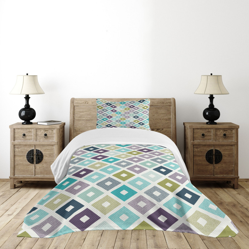 Geometrical Triangles Bedspread Set