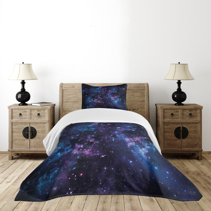 Mystical Sky with Star Bedspread Set