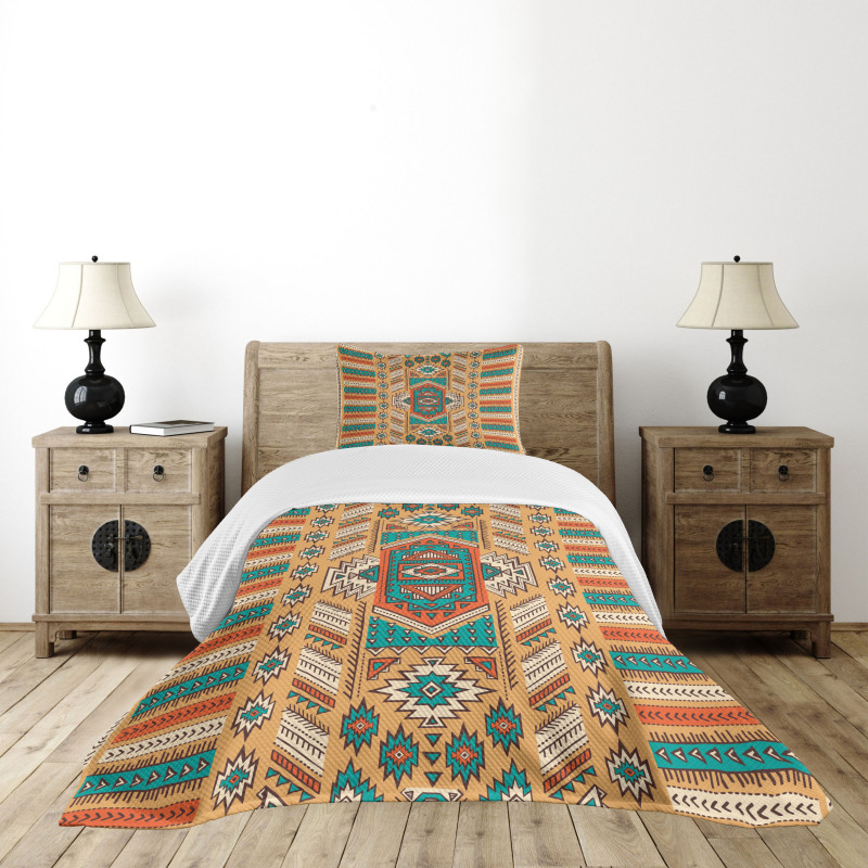 Bohemian Pattern Bedspread Set