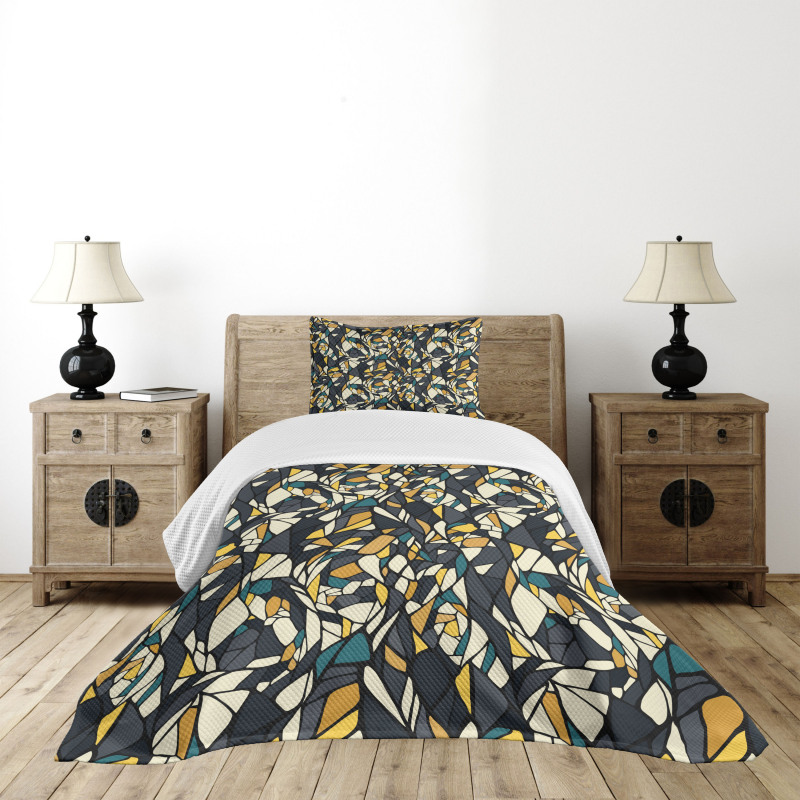 Fractal Formless Mosaic Bedspread Set