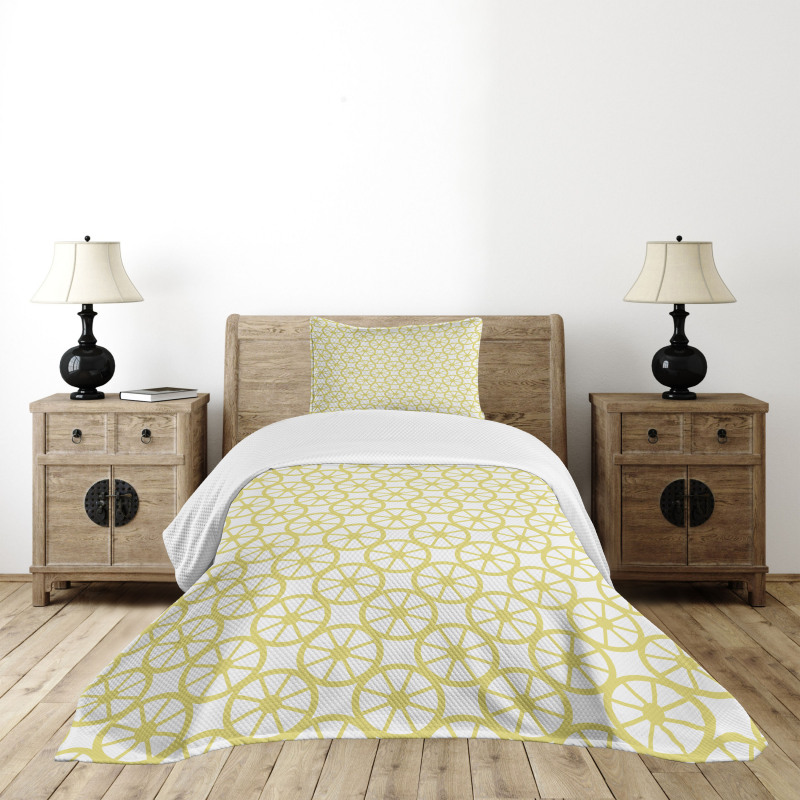 Bicycle Abstract Circles Bedspread Set