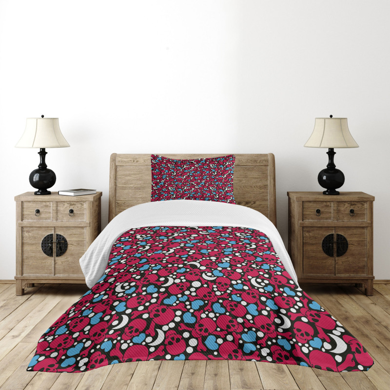 Crosses Hearts Moons Bedspread Set