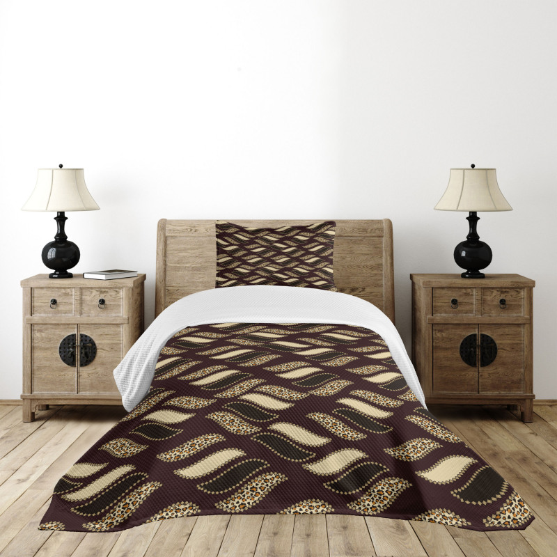 Cheetah Skin Pattern Safari Bedspread Set